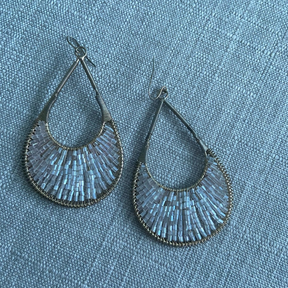 Pink & gold statement earrings